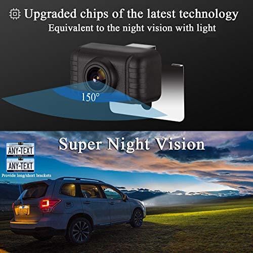 LeeKooLuu HD Digital Wireless Backup Camera for Cars,SUVs,Pickups,Trucks,Minivans High-Speed Observation 5' Monitor System Front/Rear View Camera IP69K Waterproof Night Vision Guide Lines On/Off