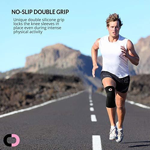 Knee Brace Compression Sleeve (1 Pair) - Best Knee Support Braces for Meniscus Tear, Arthritis, Joint Pain Relief, Injury Recovery, ACL, MCL, Running, Workout, Basketball, Sports, Men and Women [product _type] Crucial Compression - Ultra Pickleball - The Pickleball Paddle MegaStore