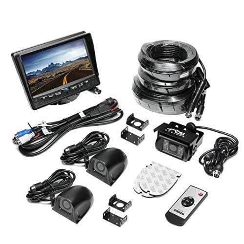Rear View Safety Backup Camera System with Side Cameras for RV's, Trucks, Buses and Commercial Vehicles | RVS-770616N