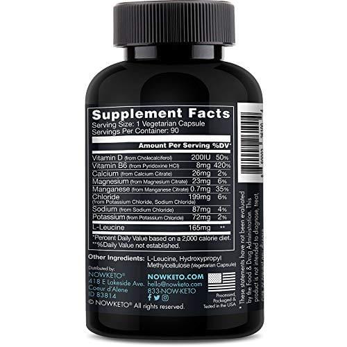 Keto Plus Electrolytes Replacement Tablets for Fast Hydration | Magnesium, Potassium, Sodium, Calcium, Vitamin D, Vitamin B | Keto Diet Friendly | 90 Vegetarian Capsules