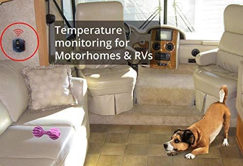 RV PetSafety | Pet Monitor 4G Powered by Verizon Cellular - No WiFi Needed - Pet Environment Temperature & Humidity Monitor - 24/7 Alerts - Built with Digital Display & GPS Tracking