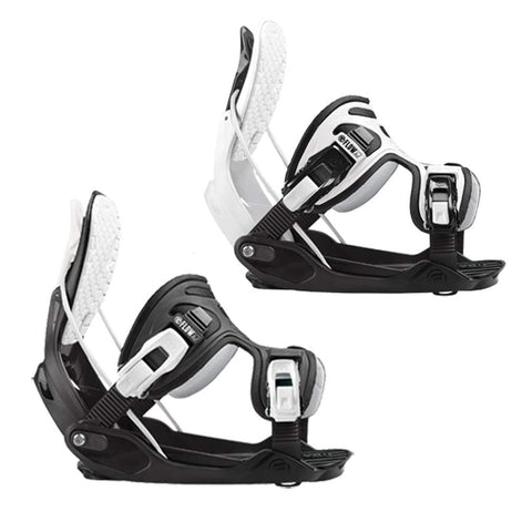 Flow Alpha White and Black Stormtrooper Snowboard Bindings 2020 - XL - Upgraded