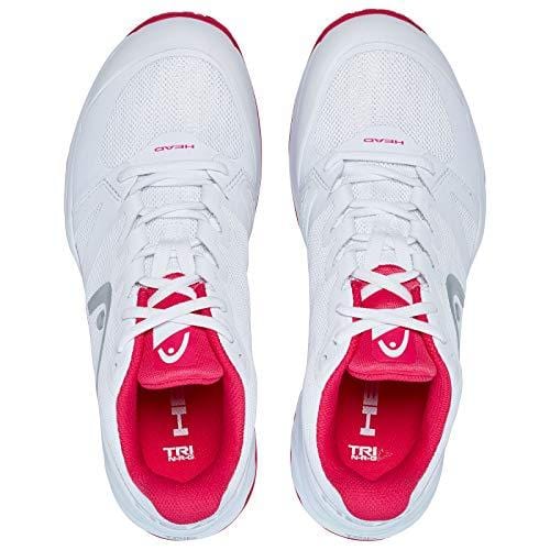 HEAD Women's Sprint Pro 2.5 Tennis Shoe (8.5) White/Pink