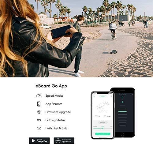 WALNUTT Spectra Mini Plus Electric Skateboard with 3D Posture Control Hub Motors Boosted Maple Board Bluetooth Connectivity Top Speed 12.4 mph Range 6.2 Miles Varying Speeds Smart Braking 9.2 lbs