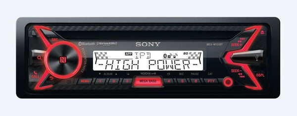 Sony MEX-M100BT High Power Bluetooth Marine Receiver with Two Pairs of XS-MP1621 White 6.5" Speakers