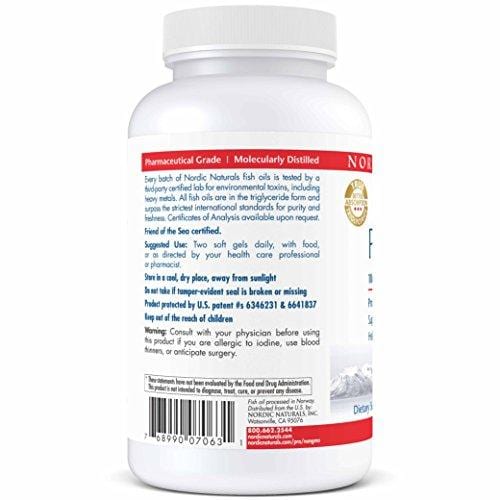 Nordic Naturals ProEPA Xtra- Fish Oil, 1060 mg EPA, 260 mg DHA, Targeted Support for Cardiovascular Health, a Healthy Mood, and Optimal Cellular Function, Lemon Flavored, 120 Soft Gels