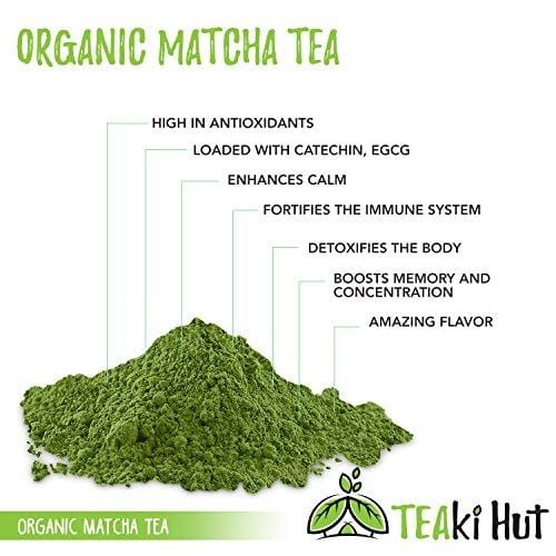 Organic Matcha Green Tea Powder Culinary Grade 2 oz (50 Servings) - Excellent Weight Loss Benefits - More Antioxidants than Green Tea Bags- Great for making Matcha Tea, smoothies or Lattes