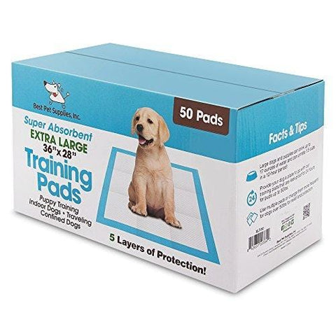 Extra-Large 36" x 28" Puppy Tranning Pads for Large Breeds by Best Pet Supplies