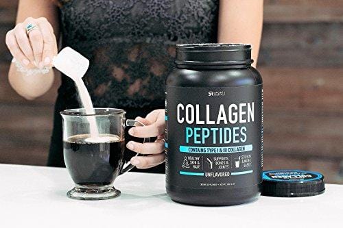 Collagen Peptides Powder 'XL' Jar (32oz) | Grass-Fed, Certified Paleo Friendly, Non-GMO and Gluten Free - Unflavored