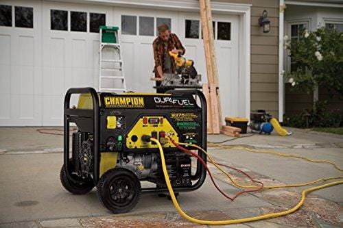 Champion 7500-Watt Dual Fuel Portable Generator with Electric Start