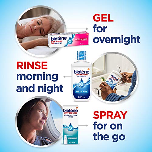 Biotene Dry Mouth Management Oral Rinse Dry Mouth Spray and Moisturizing Gel Kit, 1 Count