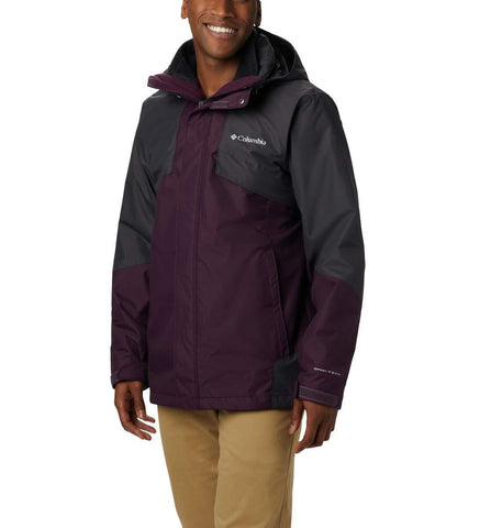 Columbia Men's Bugaboo Ii Fleece Interchange Jacket, Black Cherry, Shark, X-Large