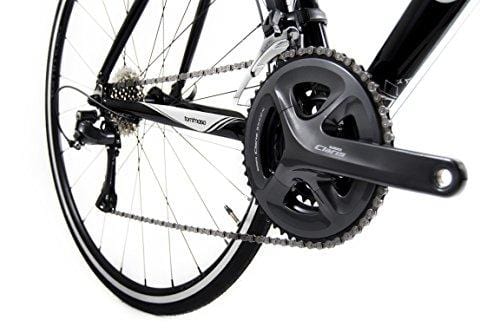 Tommaso Imola Endurance Aluminum Road Bike, Shimano Claris R2000, 24 Speeds - Black - Medium - Ultra Pickleball