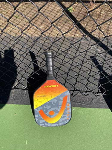 HEAD Graphite Pickleball Paddle - Radical Tour Lightweight Paddle w/ Honeycomb Polymer Core & Comfort Grip, Orange