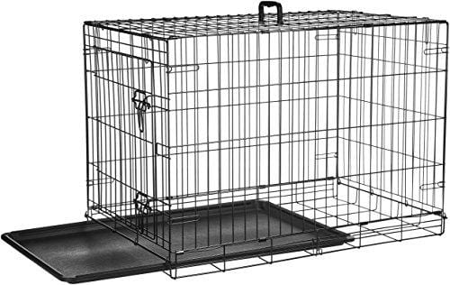 AmazonBasics Single-Door Folding Metal Dog Crate - 36 Inches