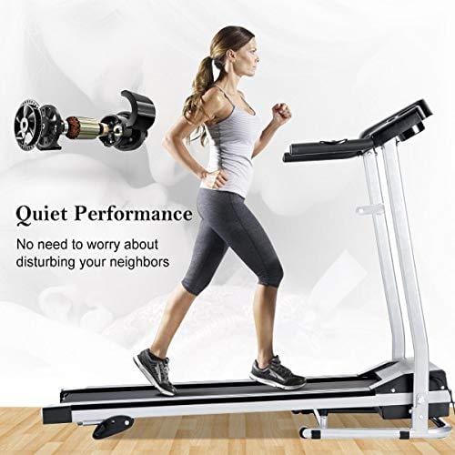 Merax Fitness Folding Treadmill - Electric Motorized Exercise Machine for Running & Walking [Easy Assembly] (Classic Black)