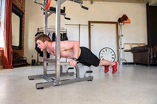 RELIFE REBUILD YOUR LIFE Power Tower Workout Dip Station for Home Gym Strength Training Fitness Equipment Newer Version