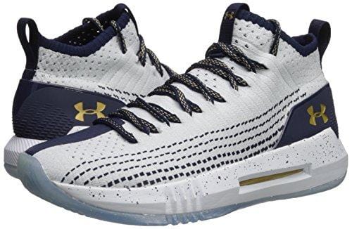 Under Armour Men's Heat Seeker Basketball Shoe, White (104)/Midnight Navy, 11