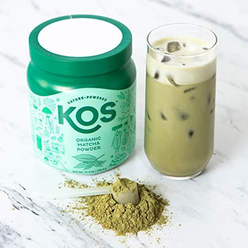 KOS Organic Matcha Powder | No Additives, 100% Pure Matcha Green Tea Powder | USDA Organic, High In Antioxidants, Clean Energy Promoting Plant Based Ingredient, 316.8g, 120 Servings