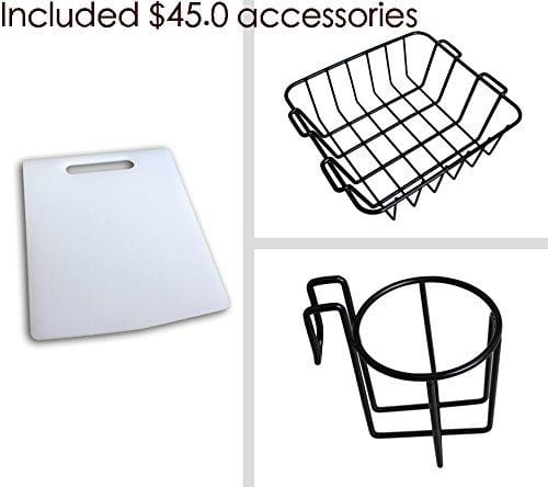 MILEE - Iceland Cooler with Divider, Basket and Cup holder, 45 QT - Green