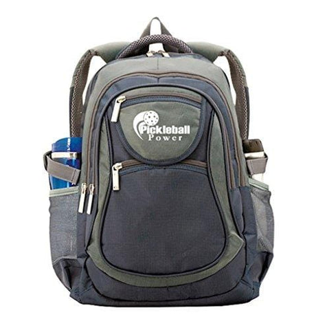 Pickleball |"All-In-1" Backpack - It's perfect size will hold multiple Pickleball paddles and gear. Blue & Grey