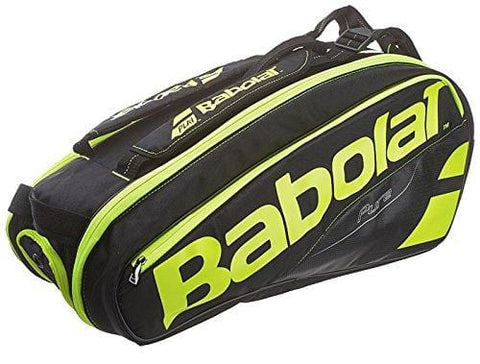 Babolat Pure Tennis Racquet Holder x6, Black/Yellow