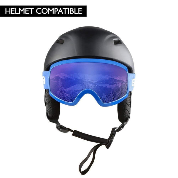 AKASO Kids Ski Goggles, Snowboard Goggles - Anti-Fog, 100% UV Protection, Double-Layer Spherical Lenses, Helmet Compatible Snow Goggles (Explore Oregon Special Edition)