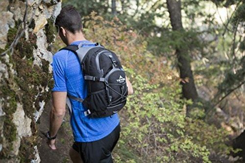 TETON Sports Oasis 1100 Hydration Pack | Free 2-Liter Hydration Bladder | Backpack design great for Hiking, Running, Cycling, and Climbing | Black