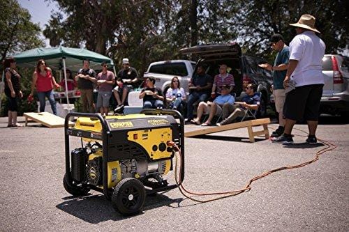 Champion 3800-Watt RV Ready Portable Generator with Wheel Kit