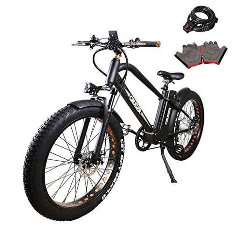NAKTO 26" 500W Electric Bike for Adults with 48V 12AH Large Capacity Battery, 2019 Newest Mountain E-Bike with 1 Year Warranty, Shimano 6 Speed Gear