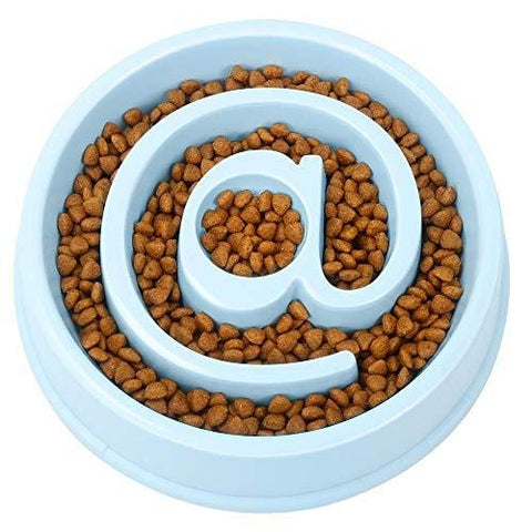 UPSKY Dog Bowl Slow Feeder Anti-Choking Pet Bowl Fun Healthy Bloat Stop Feeder Small Dog Bowl with Bright Macaroon