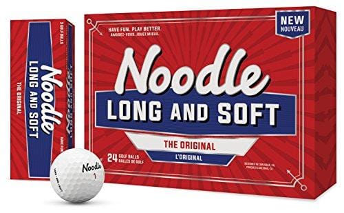 TaylorMade 2018 Noodle Long & Soft Golf Ball, White (Pack of 24)