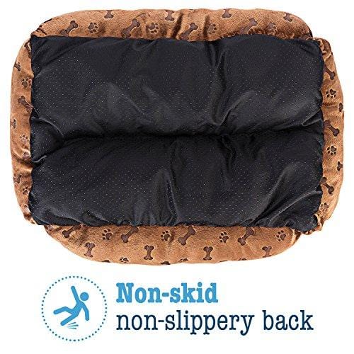 Animals Favorite New Rectangle Pet Bed with Dog Paw Printing (22" x 18")