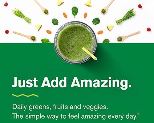 Amazing Grass Organic Super Greens Powder with Wheatgrass, Kale, Moringa, & Spirulina, Smoothie Booster with Vitamin K, 30 Servings