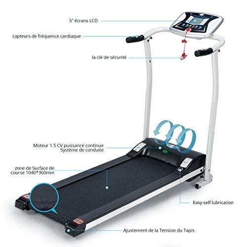 Miageek Folding Electric Support Motorized Power Fitness Jogging Walking Running Machine Equipment Treadmills for Home Indoor Gym[US Stock]