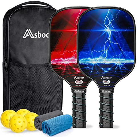 thumbnail image 2 of RAINIER 16mm Fiberglass Pickleball Paddles Set - USAPA Approved 2 Paddles With Bag 2 of 14