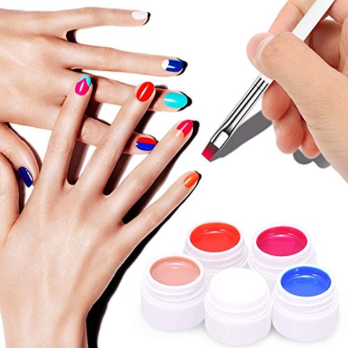 Anself 36 Colors Nail Gel Art Polish Pigment UV Gel Set
