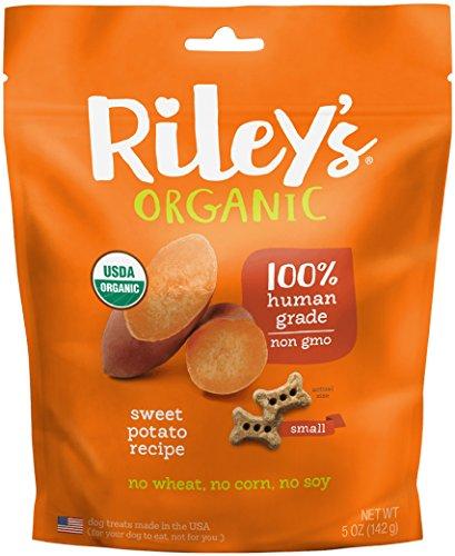 Riley's Organics - Sweet Potato - 5 oz Small Biscuits - Human Grade Organic Dog Treats - Resealable Bag - Ultra Pickleball