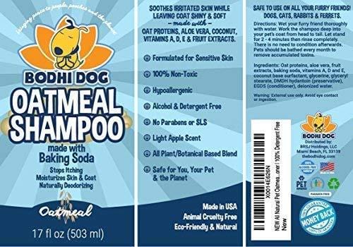 All Natural Anti Itch Oatmeal Dog Shampoo and Conditioner | Hypoallergenic Conditioning Deodorizing Formula for Dogs Cats & Pet | Treatment Wash Soothe Dry Itchy Skin | Aloe for Allergy Relief