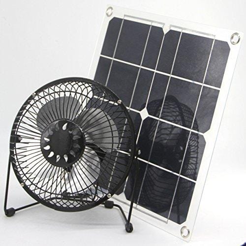 solar fan 10w 6 inch Fan Powered Ventilation Caravan Camping Home Office Outdoor Traveling Fishing by Solar Fan