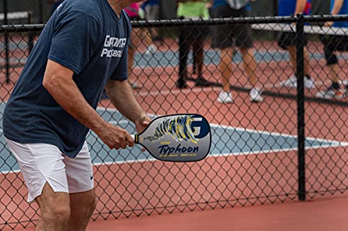 Gamma Typhoon NeuCore Pickleball Paddles with Honeycomb Grip, Composite Fiberglass Surface, Blue - USAPA-Approved Pickleball Paddle with Thicker Large-Cell Core - Premium Pickleball Equipment