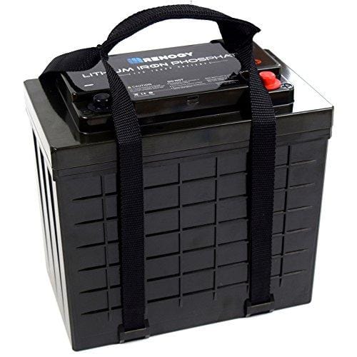 Renogy Lithium-Iron Phosphate Battery 12 Volt 100Ah for RV, Solar, Marine, and Off-grid Applications