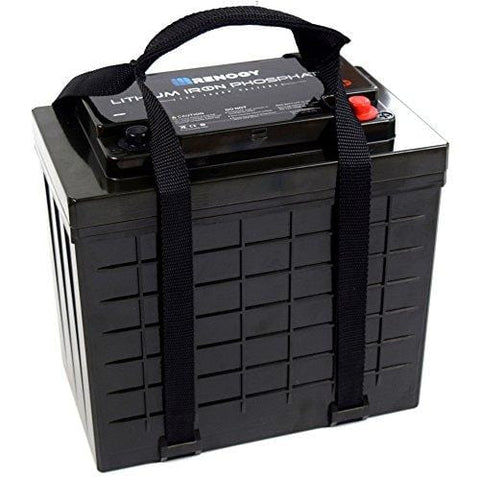 Renogy Lithium-Iron Phosphate Battery 12 Volt 100Ah for RV, Solar, Marine, and Off-grid Applications