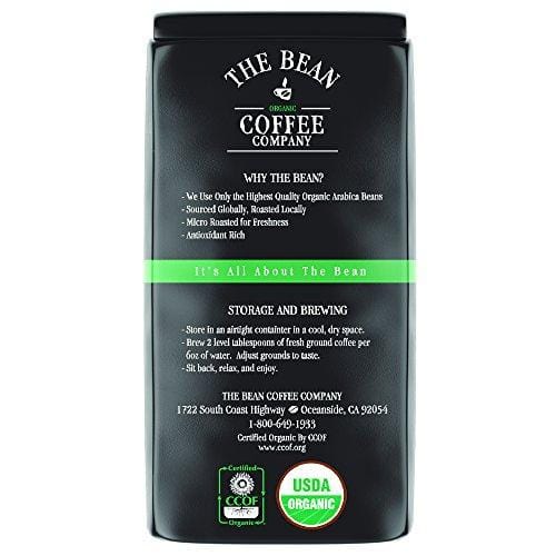The Bean Coffee Company Organic Vanilla Nut, Medium Roast, Ground, 16-Ounce Bag