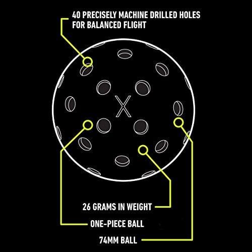 Franklin Sports X-40 Outdoor Performance Pickleballs - 12 Pack Bulk - USAPA Approved - Optic [product _type] Franklin Sports - Ultra Pickleball - The Pickleball Paddle MegaStore