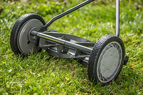 American Lawn Mower Company 1415-16 16-Inch 5-Blade Push Reel Lawn Mower, Grey