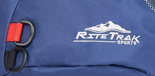 Sling Backpack by RiteTrak Sports - Best Lightweight Multi-Use Pack for Travel Hiking Biking or Fitness, One Strap Shoulder or Crossbody Bag (Mountainside Blue)