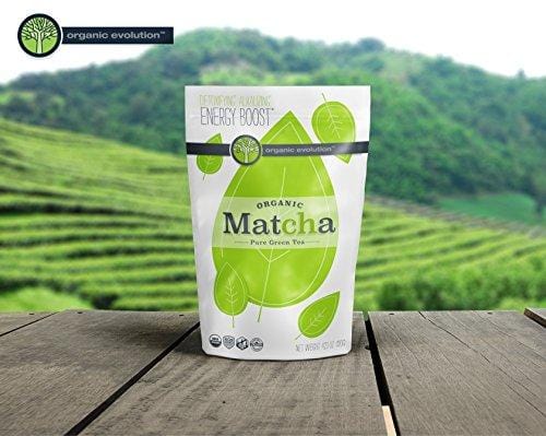 Organic Evolution - Japanese Matcha Green Tea Powder - USDA Certified, Authentic Japanese (Kyoto) Powder - Lattes, Baking, Recipes, Smoothies - Energy, Antioxidants [120g Value Size]