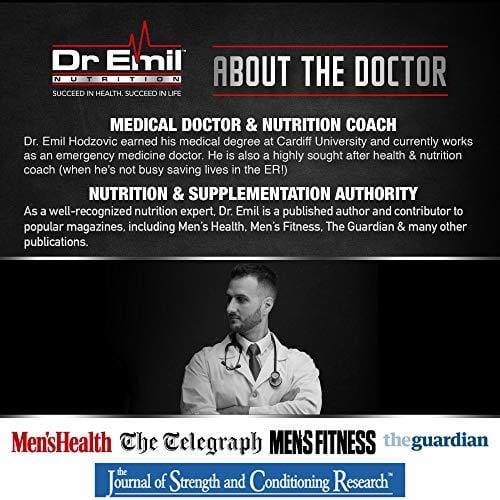 Dr. Emil's Joint Support Formula - Glucosamine Chondroitin, Turmeric & MSM - Doctor Formulated Joint Supplement for Mobility & Pain Relief - for Men & Women (60 Veggie Capsules)