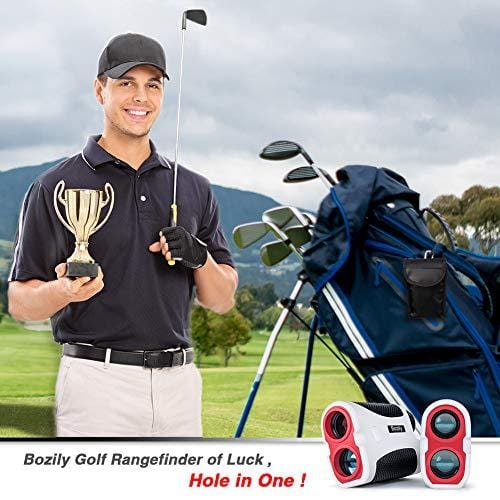 Bozily Golf Rangefinder, 6X Laser Range Finder 900 Yards, Flag-Lock, Slope Tech, 4 Scan Mode, Linear & Vertical Distance, Angle & Speed Measurement, Fog Resistant - Tournament Legal Golf Rangefinder